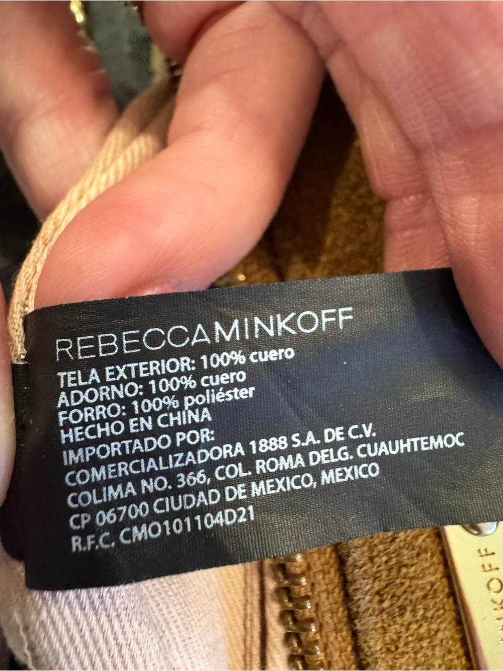 🤎Rebecca Minkoff Mini MAC Cognac Suede Leather Crossbody Bag Chain Strap - Picture 12 of 12